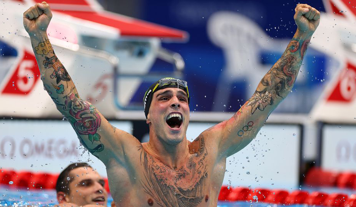 Swimming-American Dressel wins men's 50m freestyle gold